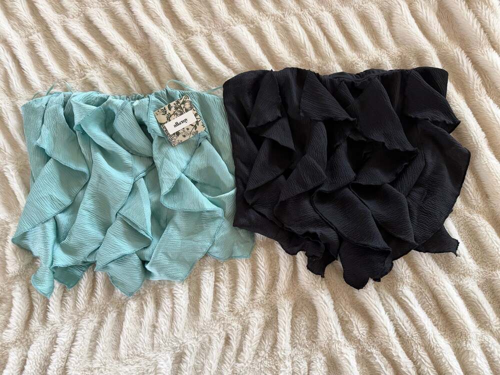 Set of 2 Alkeny Ruffle Strapless Tops | Size Large - Picture 2 of 4
